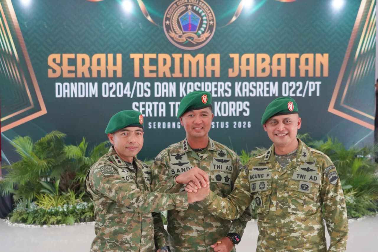 Danrem 022/PT Pimpin Serah Terima Dandim 0204/DS dan Pelepasan Kasipers