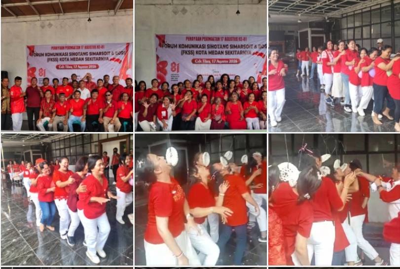 Forum Komunikasi Sihotang Simarsoit (FKSS) Medan Peringati HUT Ke-81 Kemerdekaan RI Diawali Ibadah