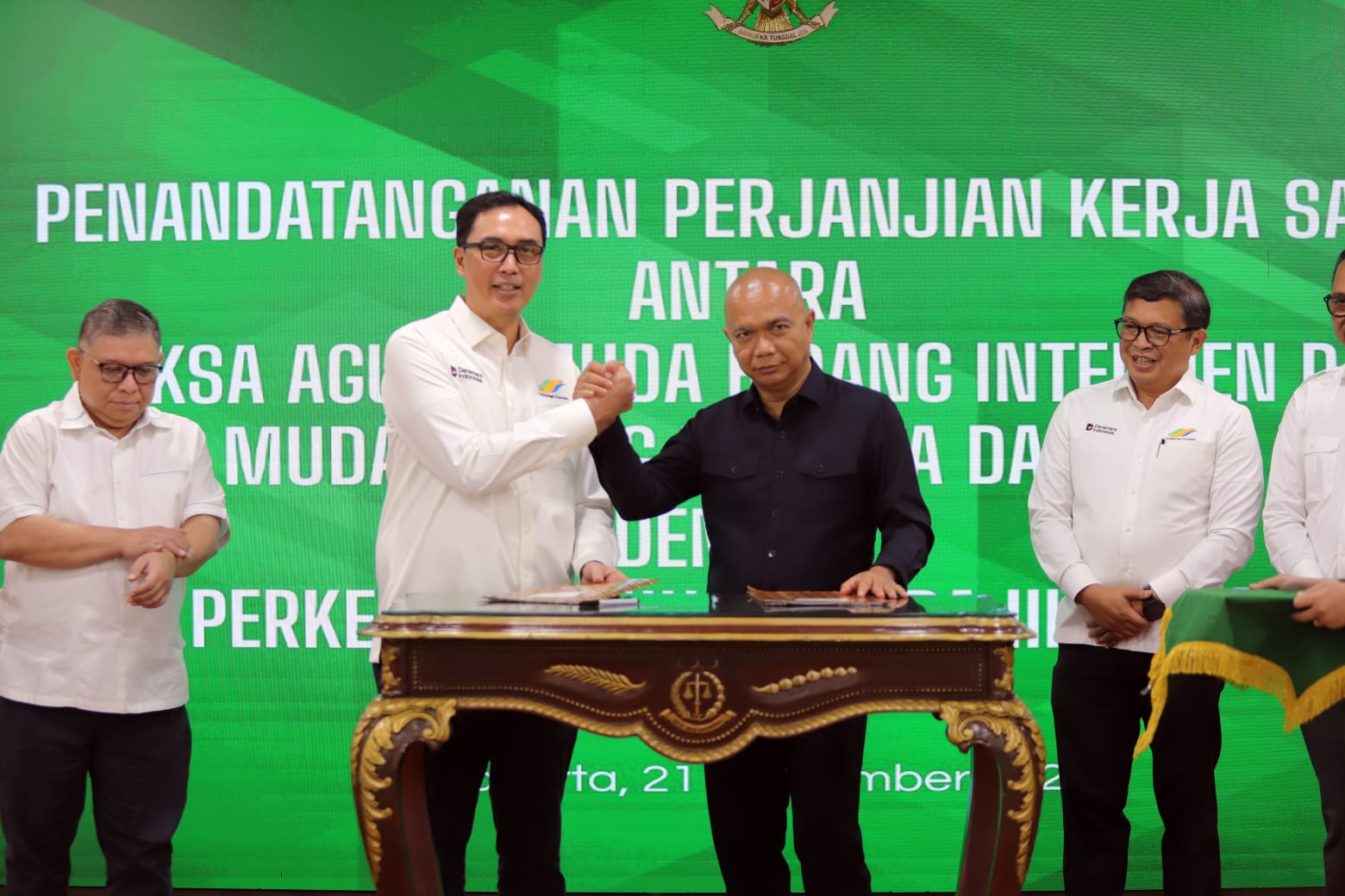 Kejaksaan Melalui Jamdatun dan Jamintel, Teken 2 PKS Bersama Dirut PTPN III