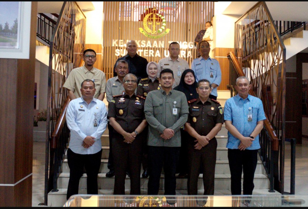 Gubernur Sumut Bobby Nasution Berkunjung ke Kantor Kejati Sumut