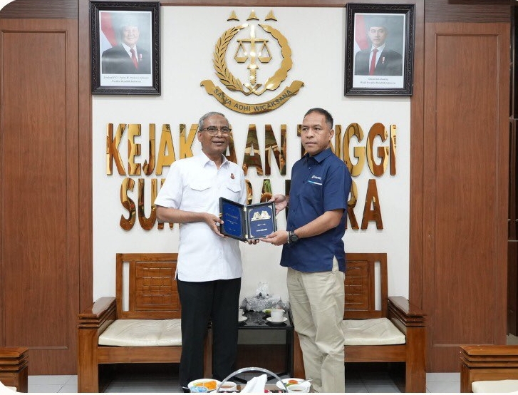 Berkunjung ke Kejati Sumut, Pimpinan PT Pelindo : Kejaksaan Banyak Berperan Mendukung 